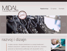 Tablet Screenshot of midal-doo.com